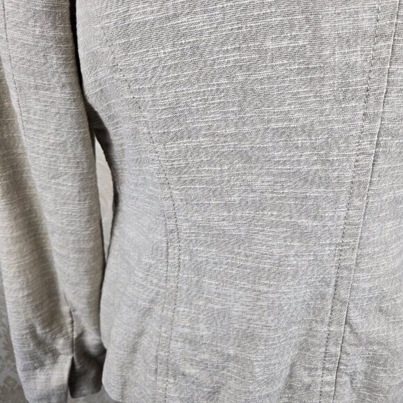 Weekend by Max Mara Size 10 Cream Colored 3 Button Blazer Linen Cotton Blend - Picture 9 of 16